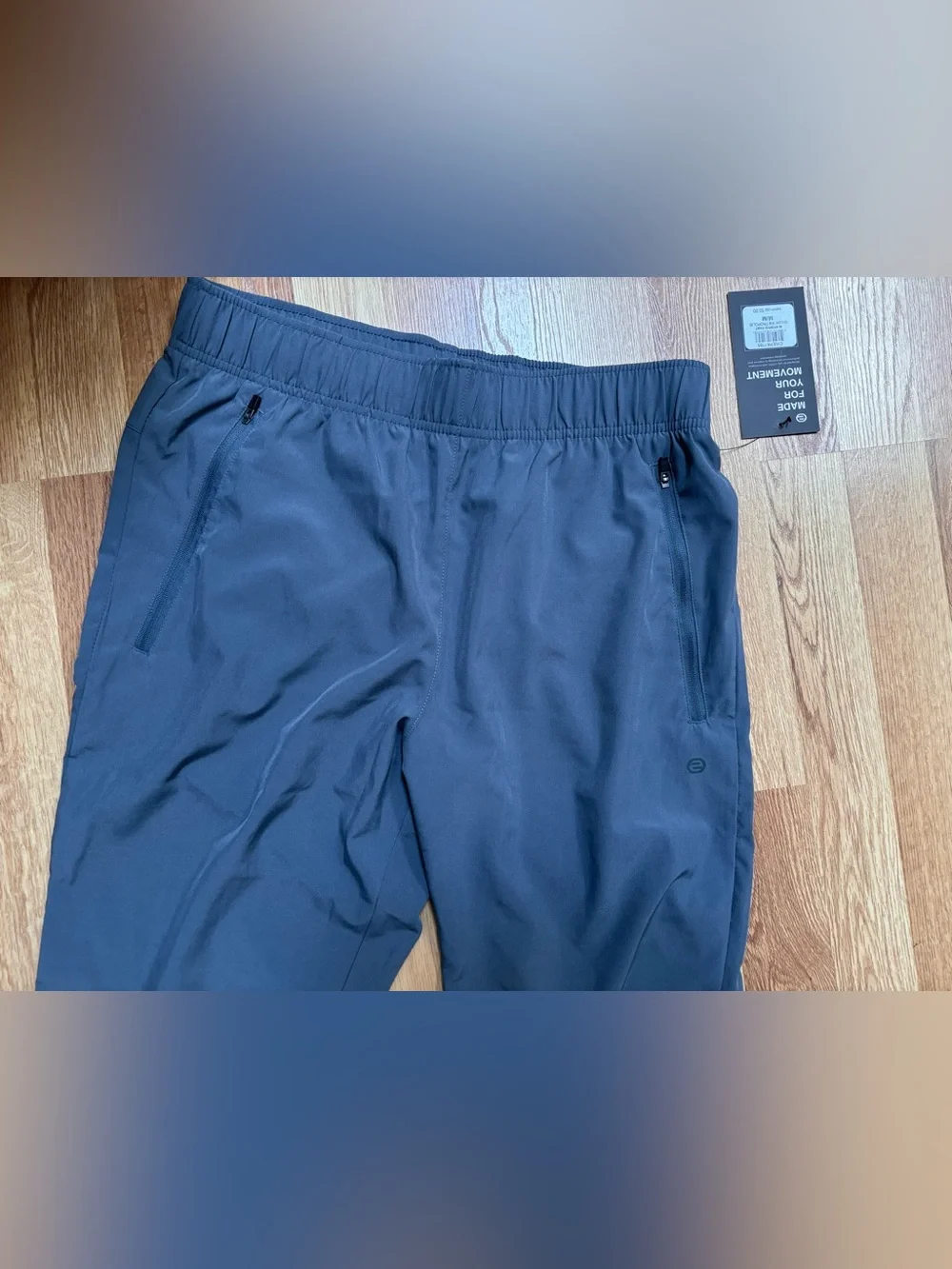 Etonic Grey Lightweight Men’s Hybrid Pant Zipper Pockets Size Medium